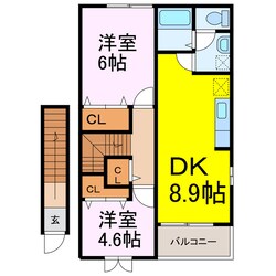 キャッスルレイクⅤの物件間取画像